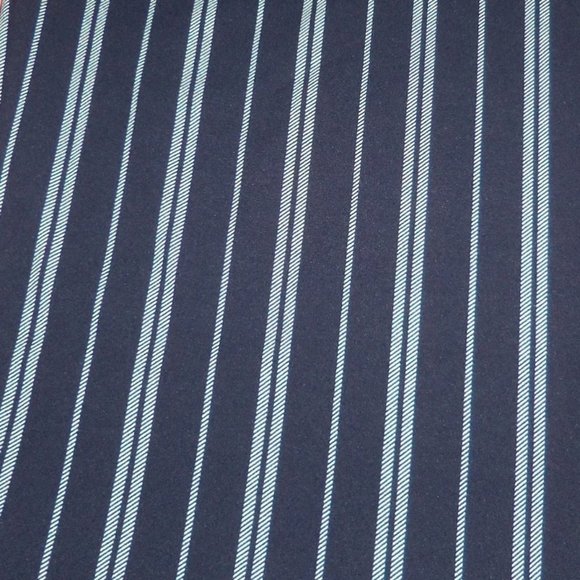 Amanda Green Belted High Waist Navy White Striped Wide Leg Cropped Pants XXL NWT - Picture 3 of 7